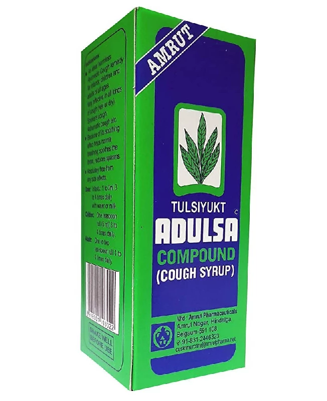 Amrut Tulsiyukt Adulsa Compound Cough Syrup, 100 ml-1.webp